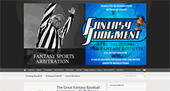 Desktop Screenshot of fantasyjudgment.com